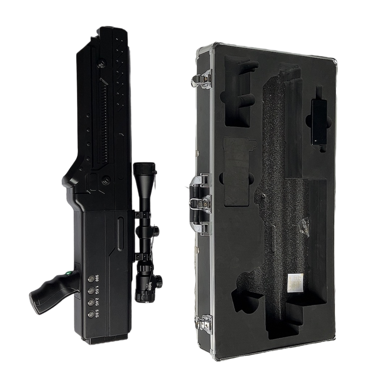  红河手持便携式枪型低空防御反制四通道A型