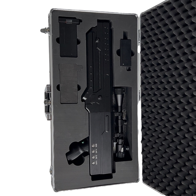  红河手持便携式枪型低空防御反制四通道B型